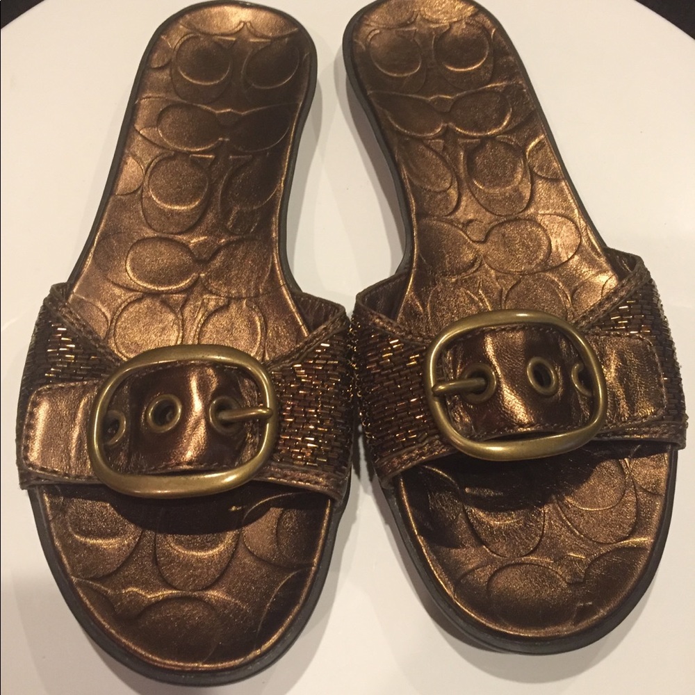 Like new Coach slide sandals size 7.5